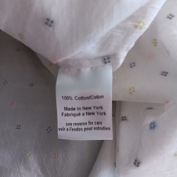 Caroline Constas Gia Cotton Off-Shoulder Puff Sleeve Blouse L - Picture 8 of 9